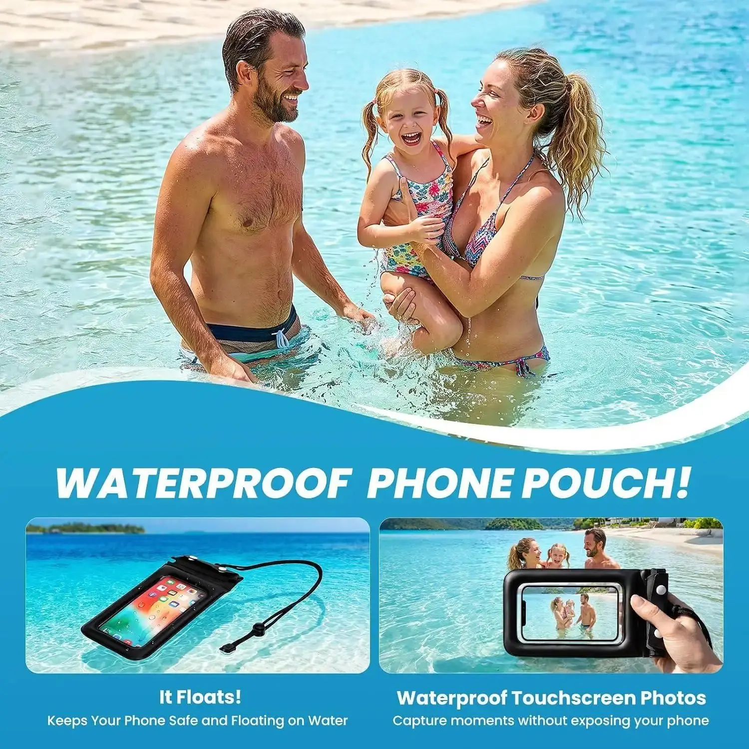 5L 10L 20L 30L 40L 55L Waterproof Dry Bag Roll Top Backpack with Phone Case for Swim Kayak Floating Camping Hiking Beach Fishing Outdoor Adventure