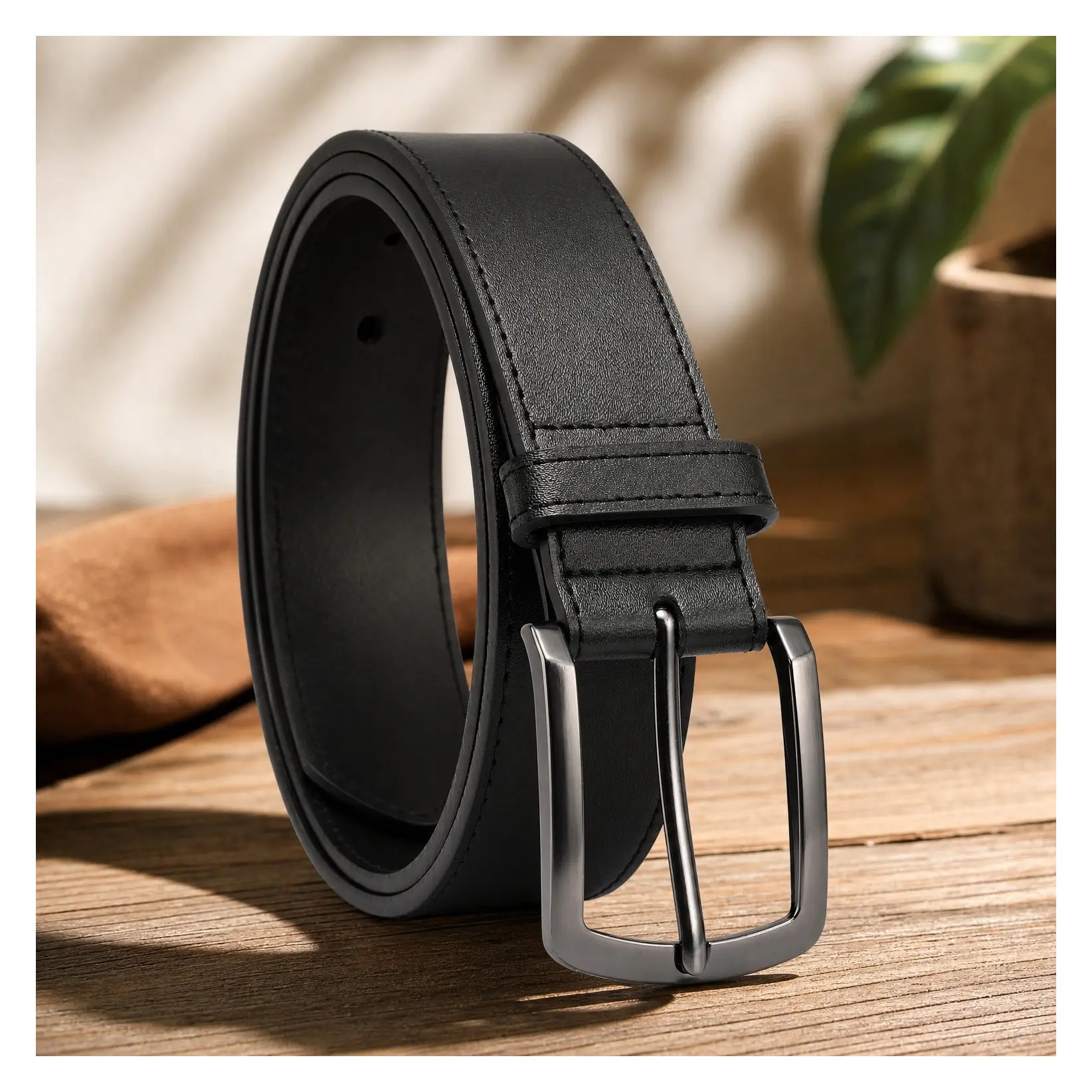 Men's Genuine Leather Belt for Jeans | Classic Everyday Casual Dress Belt, Handmade, Gift BoxGift