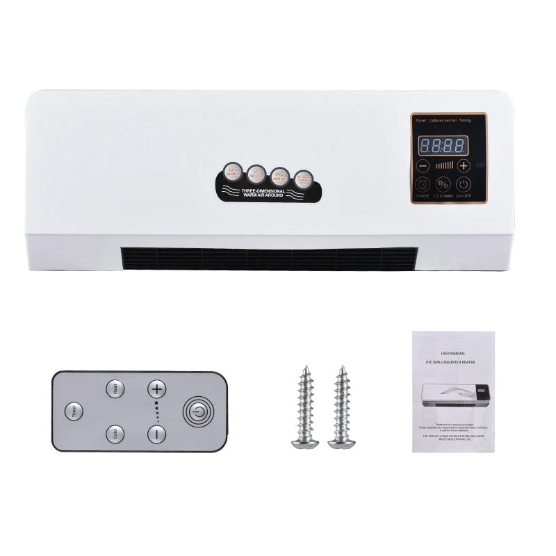 2 in 1 Portable Air Conditioner Electric Heater for Room Heating Cooling Fan with Remote Control and Timing Function Simple A/C