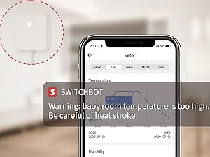 Thermometer Hygrometer, Bluetooth Indoor Humidity Meter for Home, Temperature Sensor with App, Large LCD Display, Notification Alerts, 2-Year Data Export