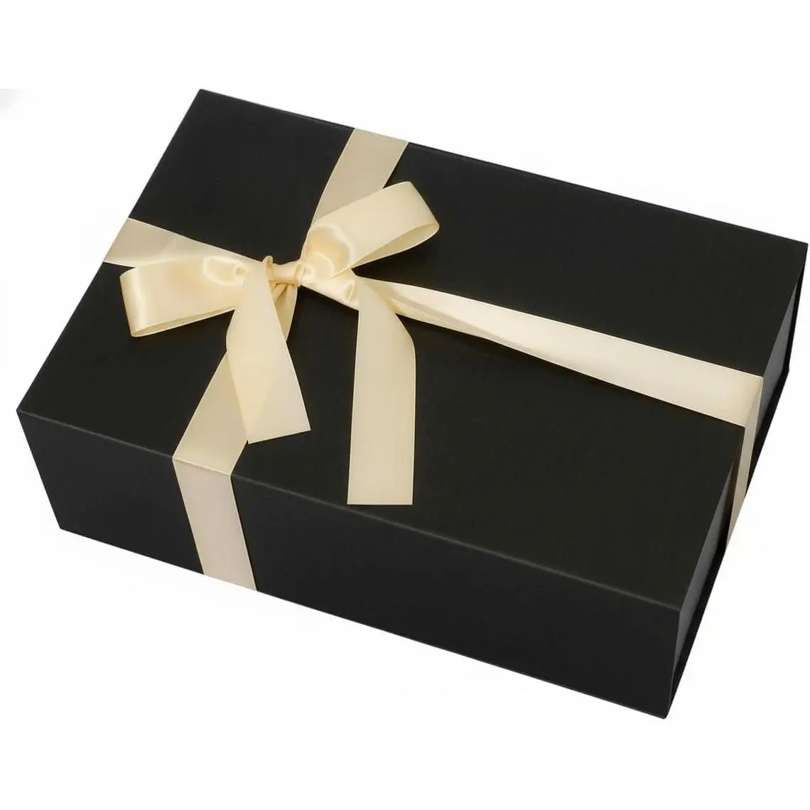 Black  Box with  Lid,13.8x9x4.5 In Large Present Packaging Box