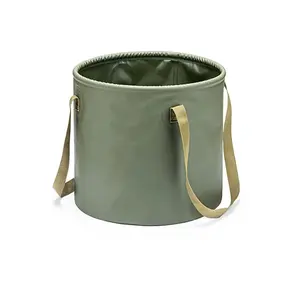 Foldable Bucket with Handle, Portable Water Container, Outdoor Multi-Functional Folding Bucket, Dual Color Options, 10L & 20L Capacity
