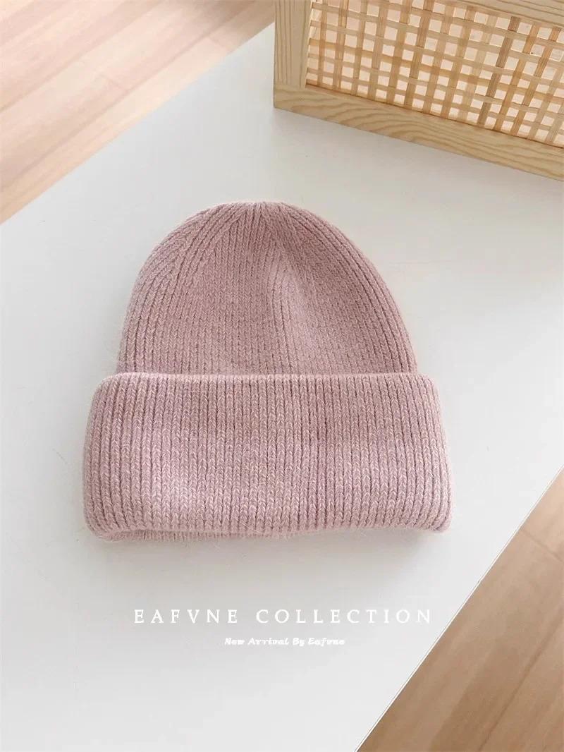 1pc Warm Knit Beanie for Men Women,Slouchy Beanie Hats Winter Knit Cap Soft Ski Hat Unisex,Thick Fisherman Cuff Plain Skull Caps