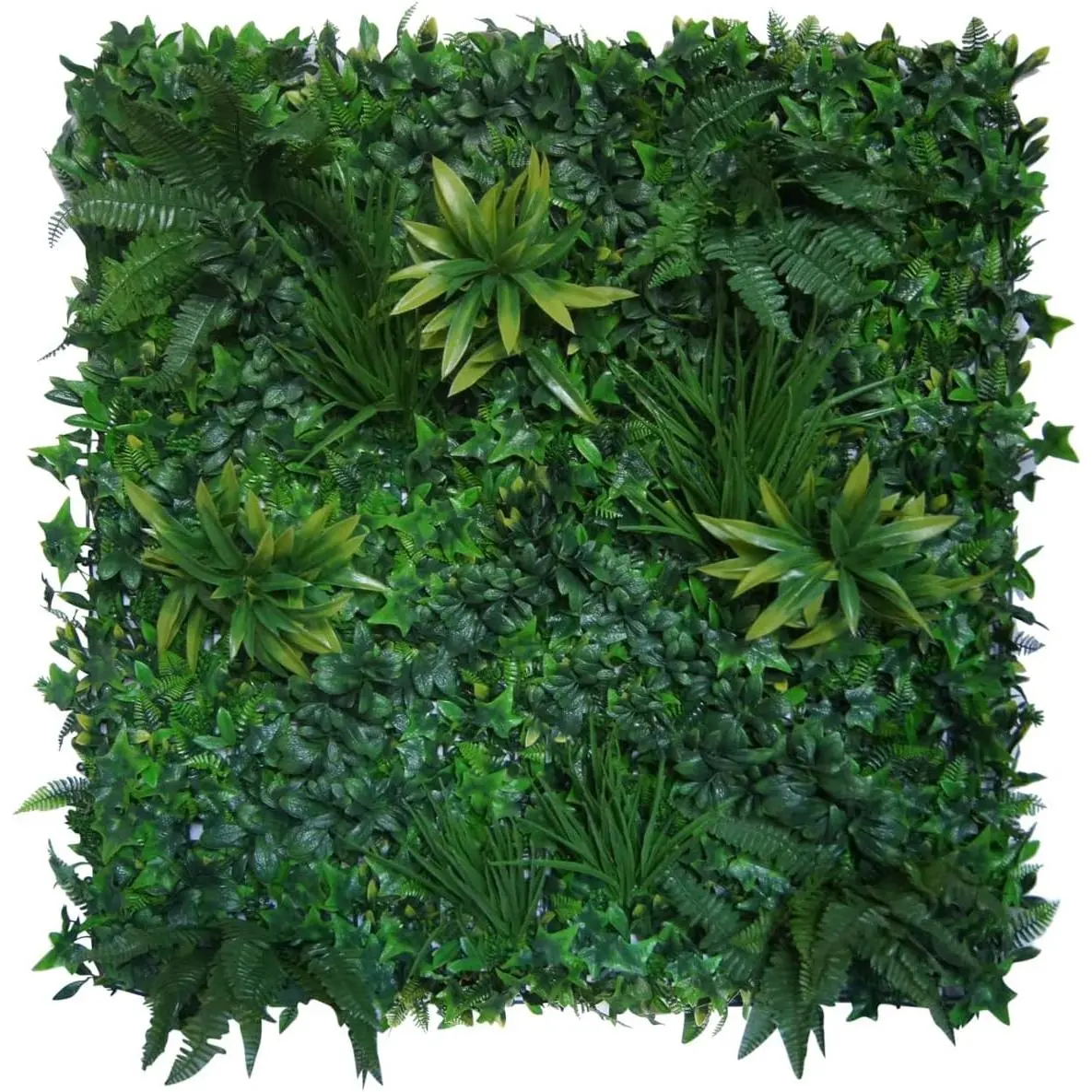 Artificial Grass Wall Panels | Realistic  Greenery  Panels | Decor for Fence, Garden, Patio & Balcony | Never Fade Indoor Outdoor Use (Jade (Large Single Panel))