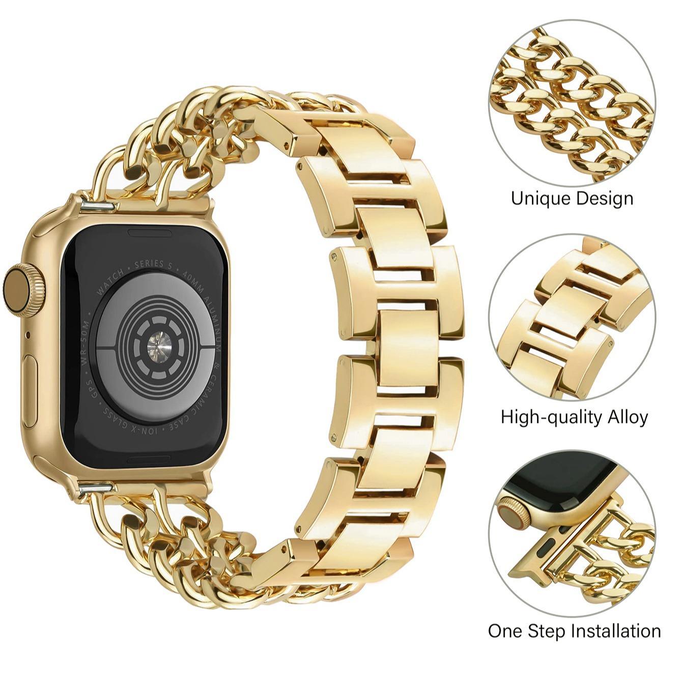 Watch Band (Band Only), Fashionable Watch Band for Apple Watch, Wearable Accessories Compatible with Apple Watch Series, Smart Watch Straps, Smartwatch Compatible Bands