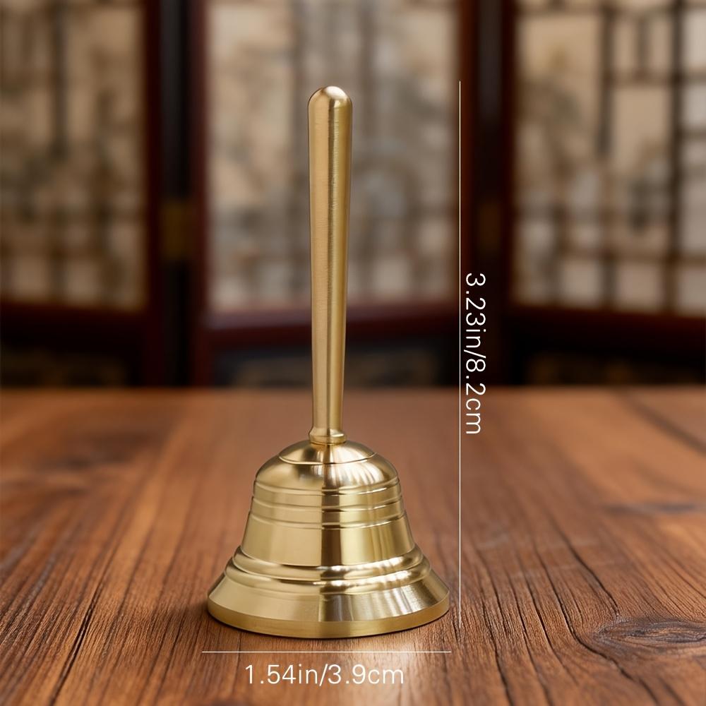 Brass Hand-Held Bells | Vintage Decorative Bells in VARIOUS SIZES, Handle Bells for Collectible Desktop Ornaments, No Electricity Required