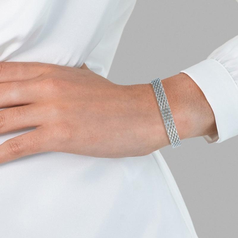 New trendy chain metal bracelet for women, creative braided fashion cuban link bracelet