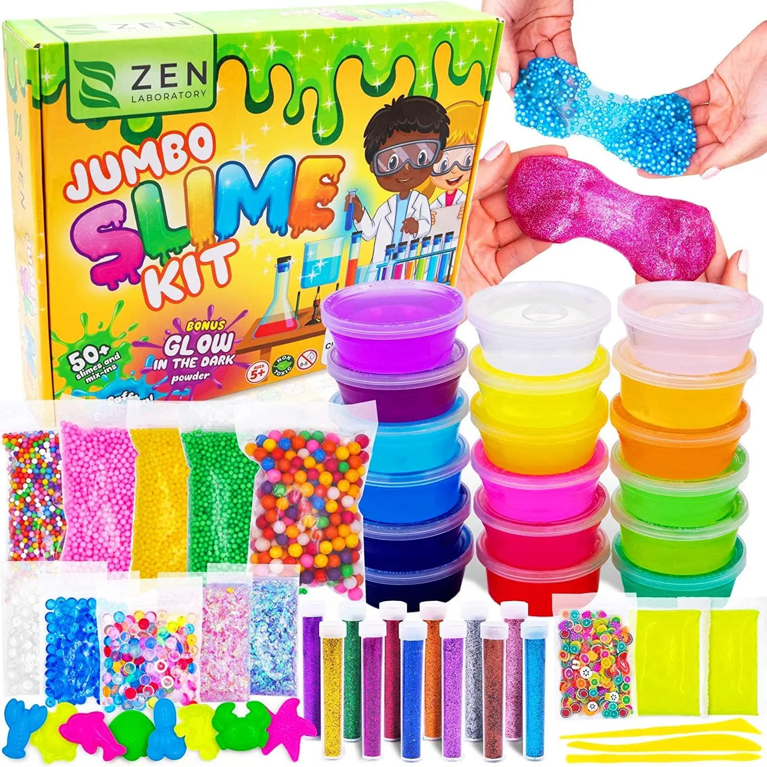 Ultimate Slime Kit for Girls 10-12| Perfect Toys for Girls 7-12 Years Old| Complete DIY Slime Making Kit for Kids and Boys| Christmas Party Favors
