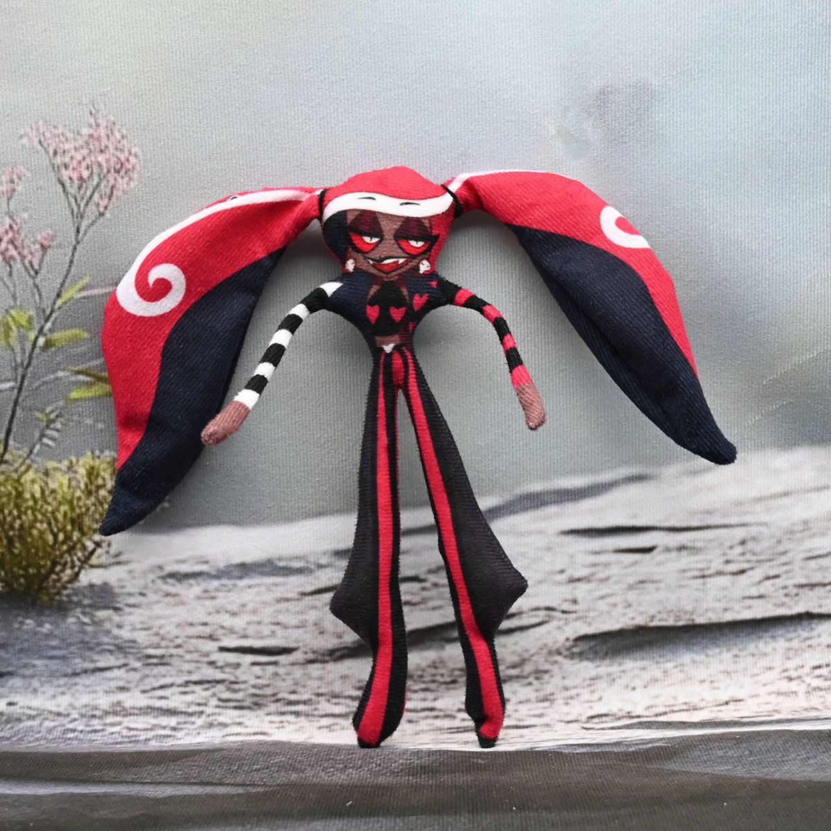 Hazbin Hotel S2 Villainous Vox Plush Toy Soft Stuffed Cartoon Doll Abstract Joint Flexible For Fans Movie TV Collectible Item