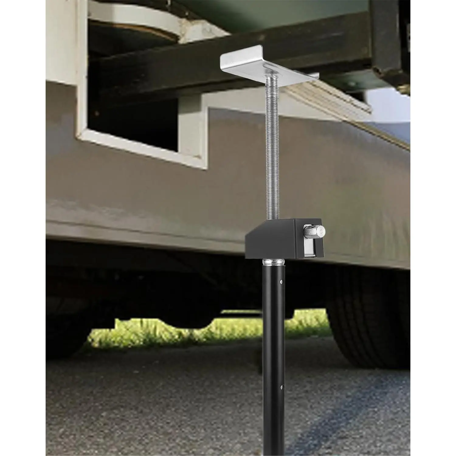 Garvee Heavy-Duty RV Slide Out Support Jacks – Adjustable Height 21-49 Inch – 40,000 lbs Capacity – Steel Camper Leveling Stabilizer – Anti-Sway, Power Drill & Hand Crank Compatible – 8 Pack