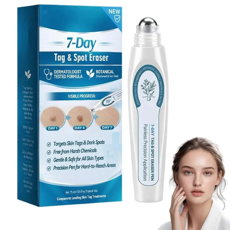 Portable precision skincare roller pen, with a gentle formula and a convenient precision roller design, it smoothens and nourishes the skin, hydrates and nourishes, improves the skin texture, and makes local body skin smooth and delicate.