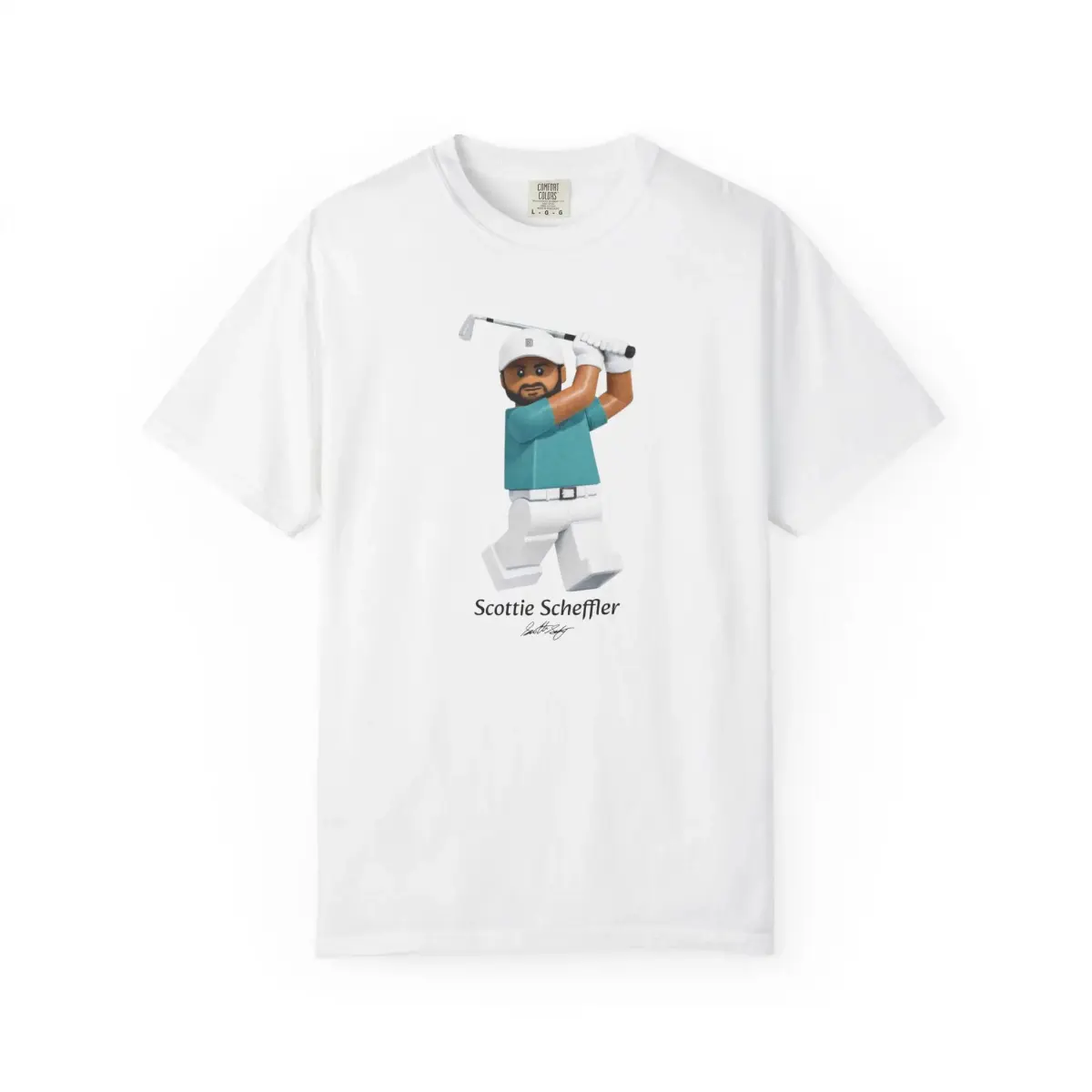 Scottie Scheffler Graphic Casual Tee - Unisex Lightweight Smooth Cotton Short-Sleeve Sports Top, Minimalist Relaxed Fit Mini Print Round Neck Streetwear Apparel for Golf Fans
