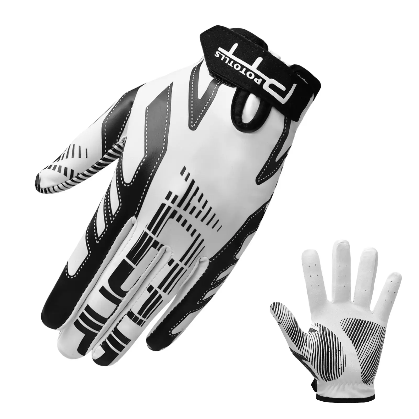 1 Pair Premium Golf Gloves, High Grip Breathable Full Finger Golf Gloves for Men Women, Flexible All Weather Golf Gloves for Adult Golfers