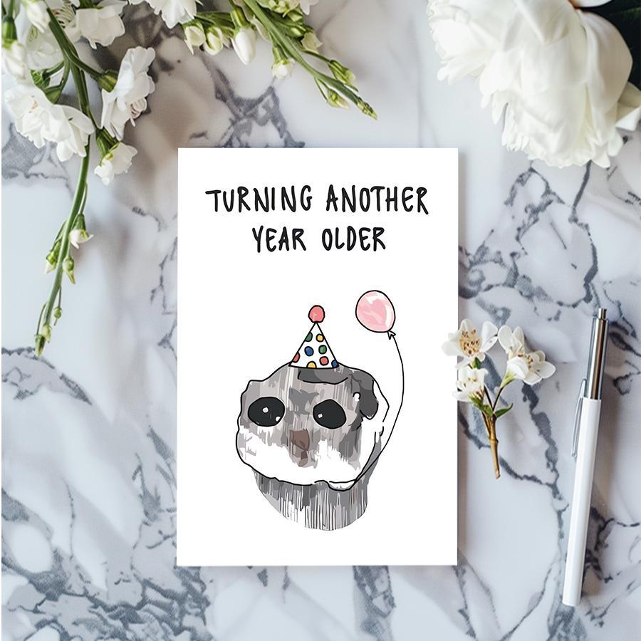 Cartoon Armadillo Birthday Card, Humorous Birthday Greeting Card with Envelope, Fun Party Cards, Birthday Card Funny, Birthday Card for Friend, Girlfriend, Boyfriend, Birthday Gift Ideas