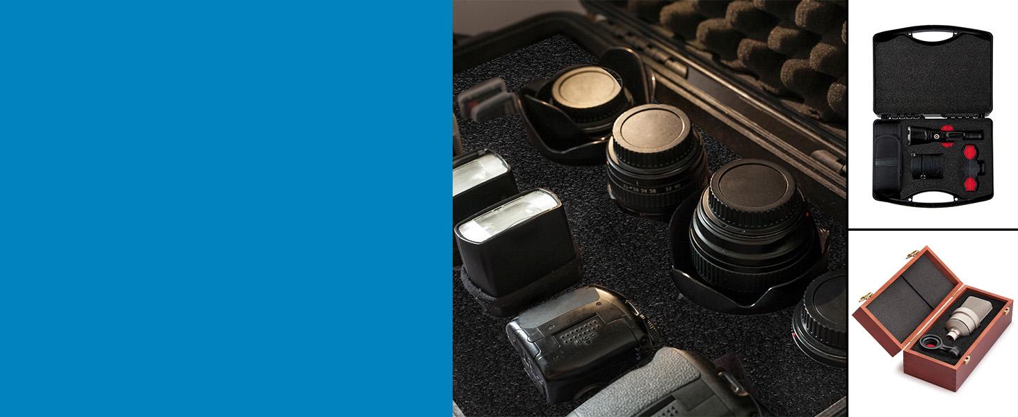 Tool Box Foam - Protective Inserts for, Polyethylene Tool Foam for, Cushion Insert for Toolboxes - 18" Black/Green (3 pack)