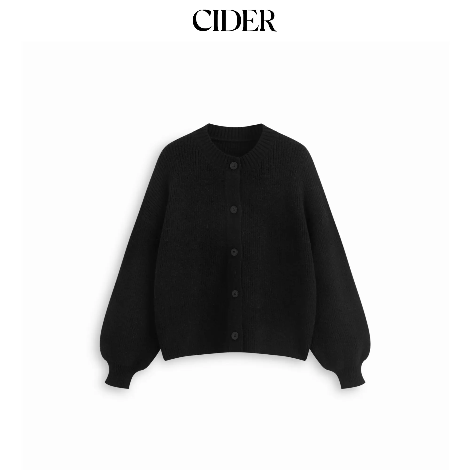CiderKnit Round Neckline Button Oversized Cardigan SummerFinds