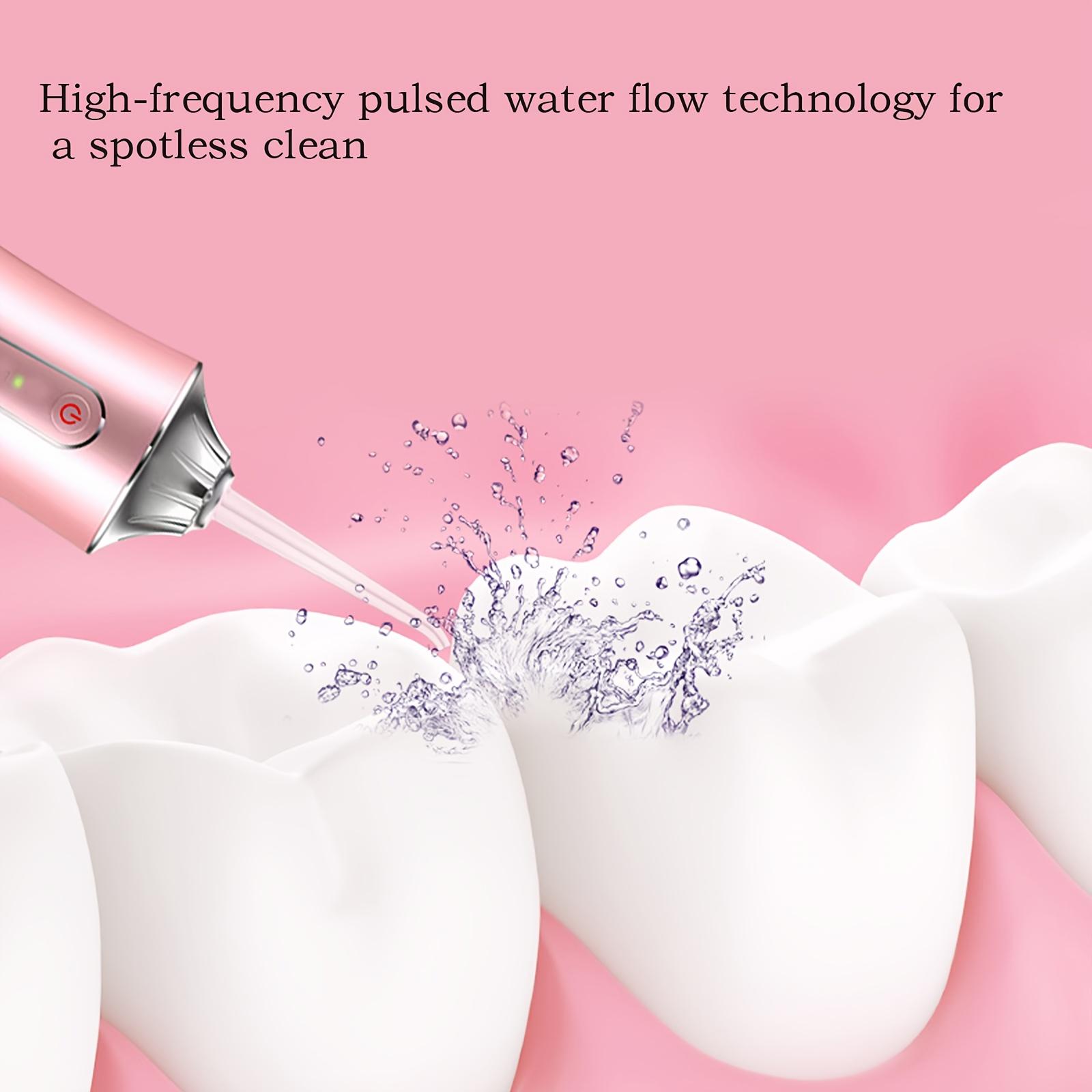 Rechargeable Water Flosser, Cordless Dental Flosser, Portable Oral Irrigator with 4 Counts Jet Tips, Waterproof Teeth Cleaner, 3 Modes Teeth Cleaning Tool for Home & Travel #TOP PICKS