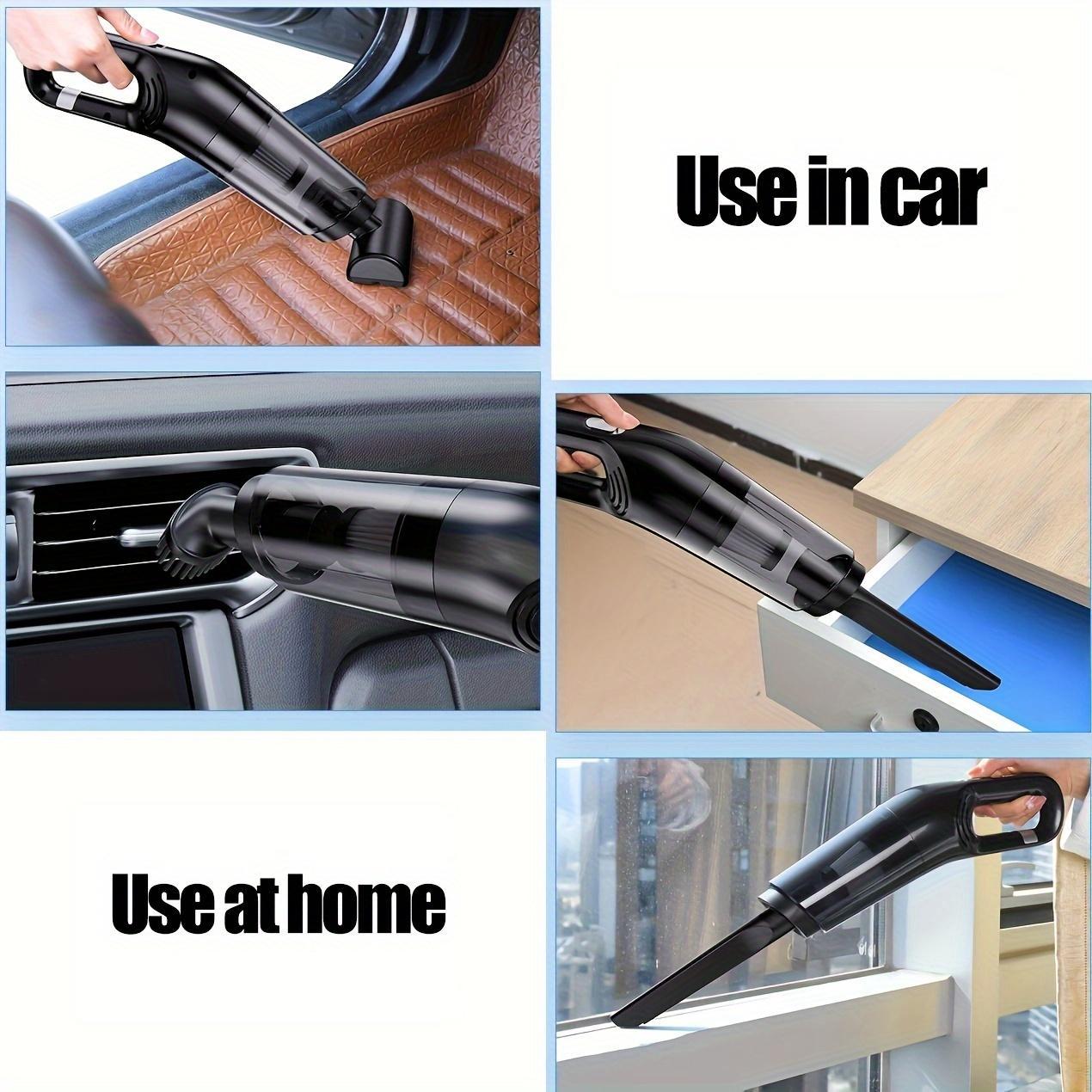 Portable Wireless Car Vacuum Cleaner, USB Charging Car Vacuum Cleaner with Long Hose & Brush & Flat Straw & Floor Brush & Filter, Multifunctional Car Cleaning Tool, Portable Car Vacuum Cleaner, Rechargeable Car Vacuum, High Efficiency Car Maintenance
