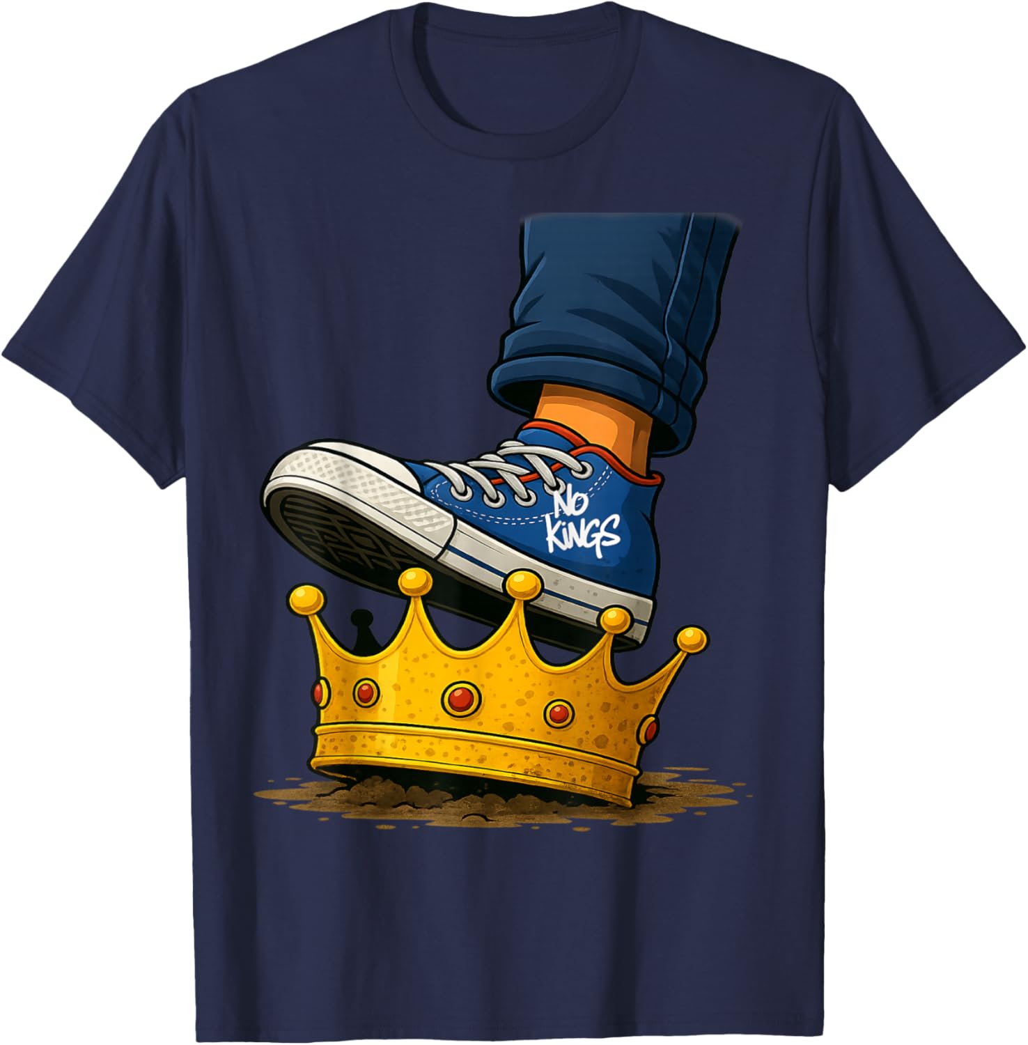 No Kings Shoe On Crown T-Shirt