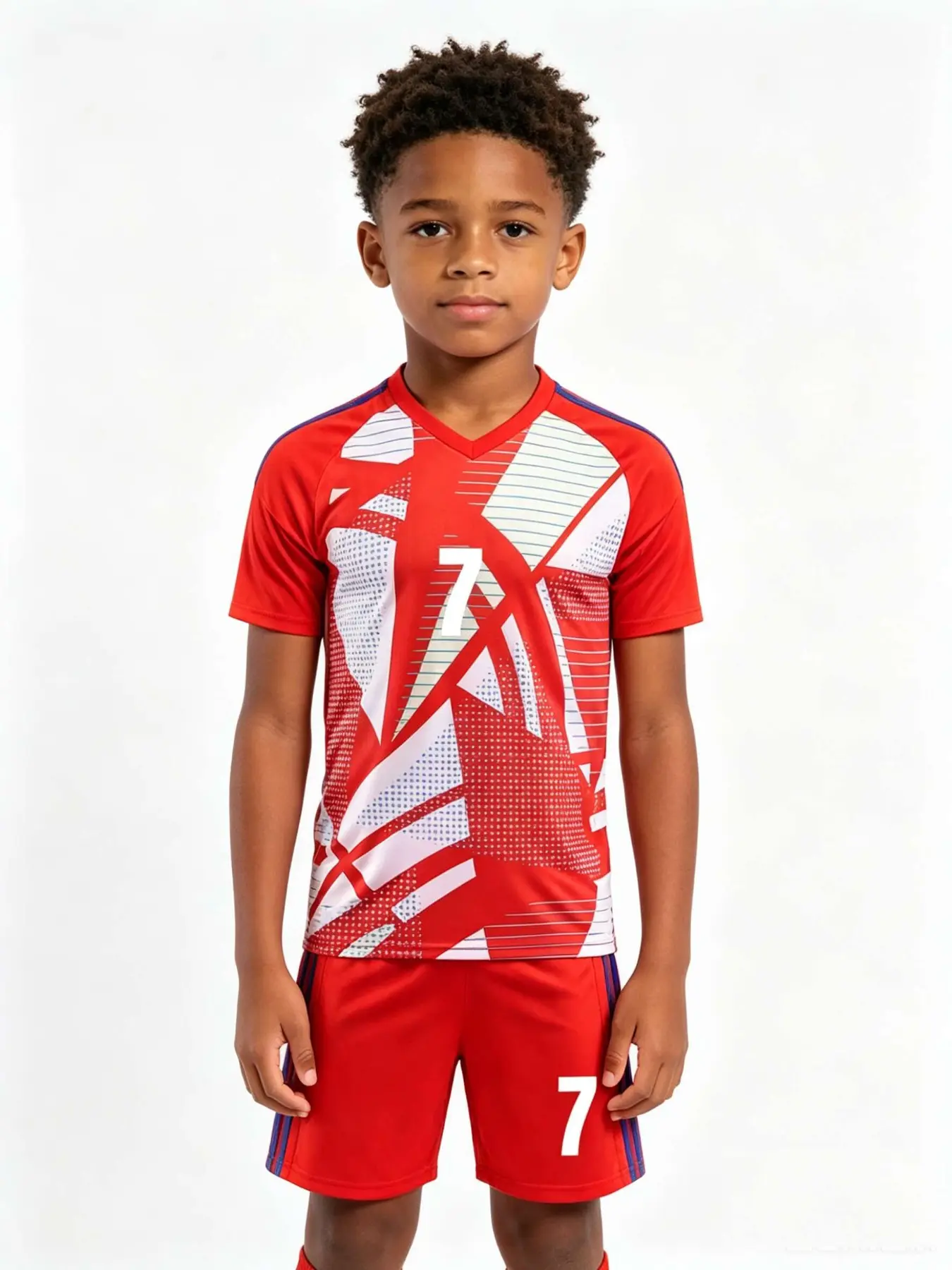 Unisex Sports Set for Kids, Youth Soccer Training Gear, School Sports, Outdoor Running, Team Activities, Quick-Dry Breathable Football Uniform