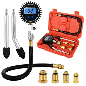 Nilight Digital Cylinder Compression Tester Kit, 0-250PSI Automotive Diagnostic Tool with 16-inch Flexible Hose & Adapter for Petrol Engines, Compatible with Cars, Trucks, Motorcycles, Ideal for Mechanics, 2.8-inch Display
