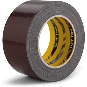 Duct Tape Dark Brown Premium Grade 2.36 Inches x 108 Feet Heavy Duty Easy Tear Strong Adhesive for Moving Packing Color Coding Art Craft DIY Projects Repair (DT254)