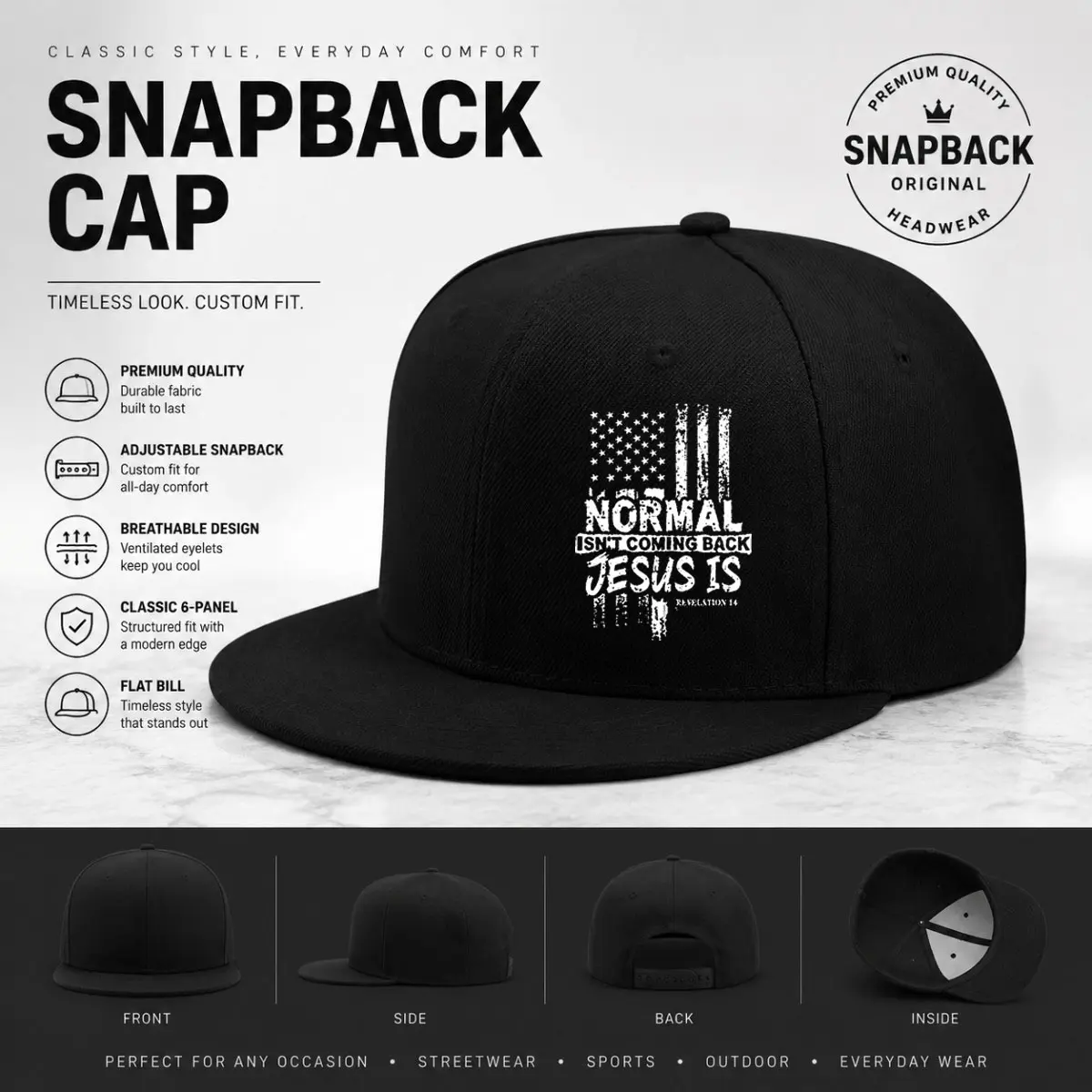 Unisex adjustable buckle baseball cap - street style hip-hop hat, comfortable all year round, available in multiple colors, breathable fabric, fashionable accessories, casual wear, durable design, suitable for urban trends