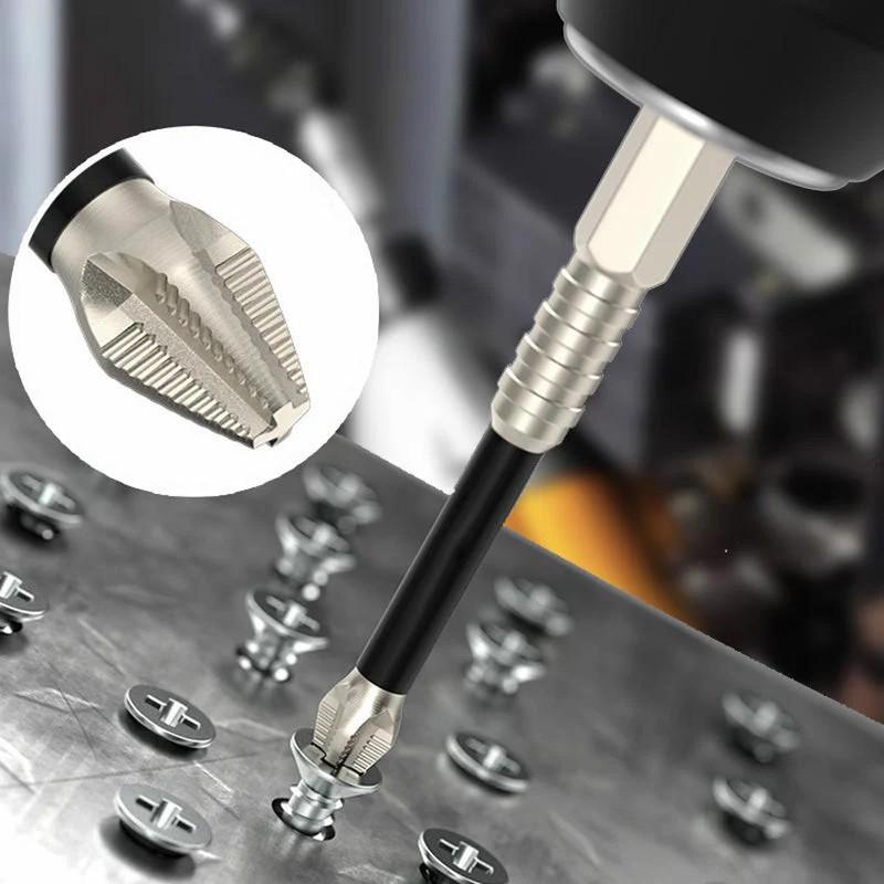 High Magnetic Screwdriver Drill Bit Set - 6pcs K5 Impact Resistant Non Slip Bit for Home DIY Professional Use (6pcs)