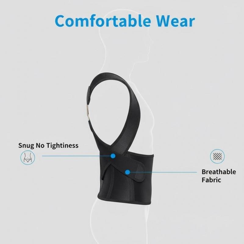 Cross-Strap Back Brace for Men & Women| Invisible Posture Support| Daily Confidence