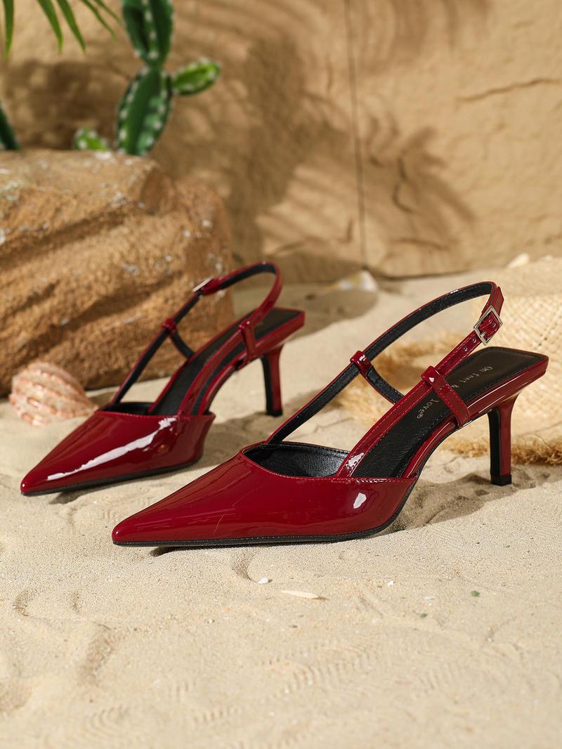 Women's Fashionable Solid Color Stiletto Heels, Elegant Pointed Toe High Heels for Women & Girls, Valentine's Day Gift for Women, Footwear