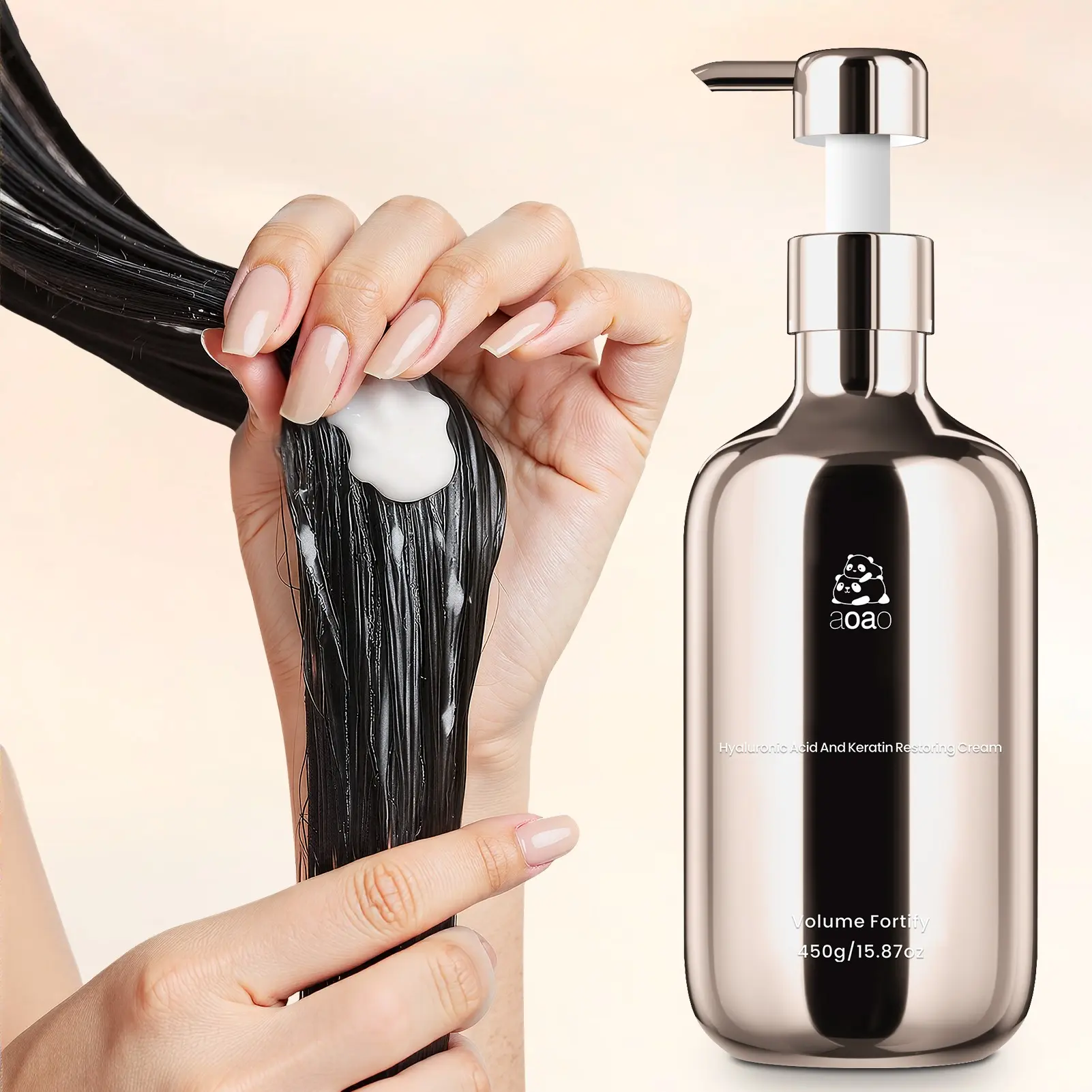 Hydrolyzed Keratin Hair Conditioner with Panthenol, Nourishing & Moisturizing Formula, Repairs Dry/damaged Hair, 450g