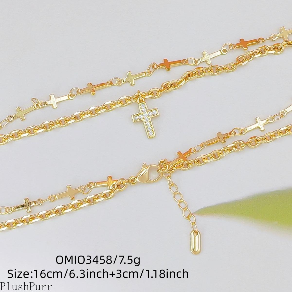 2026 Layered Cross Bracelet—Exuding a chic, high-end aesthetic, this versatile piece is easy to style and perfect for everyday wear, making it an ideal gift for Mother's Day and various other occasions.