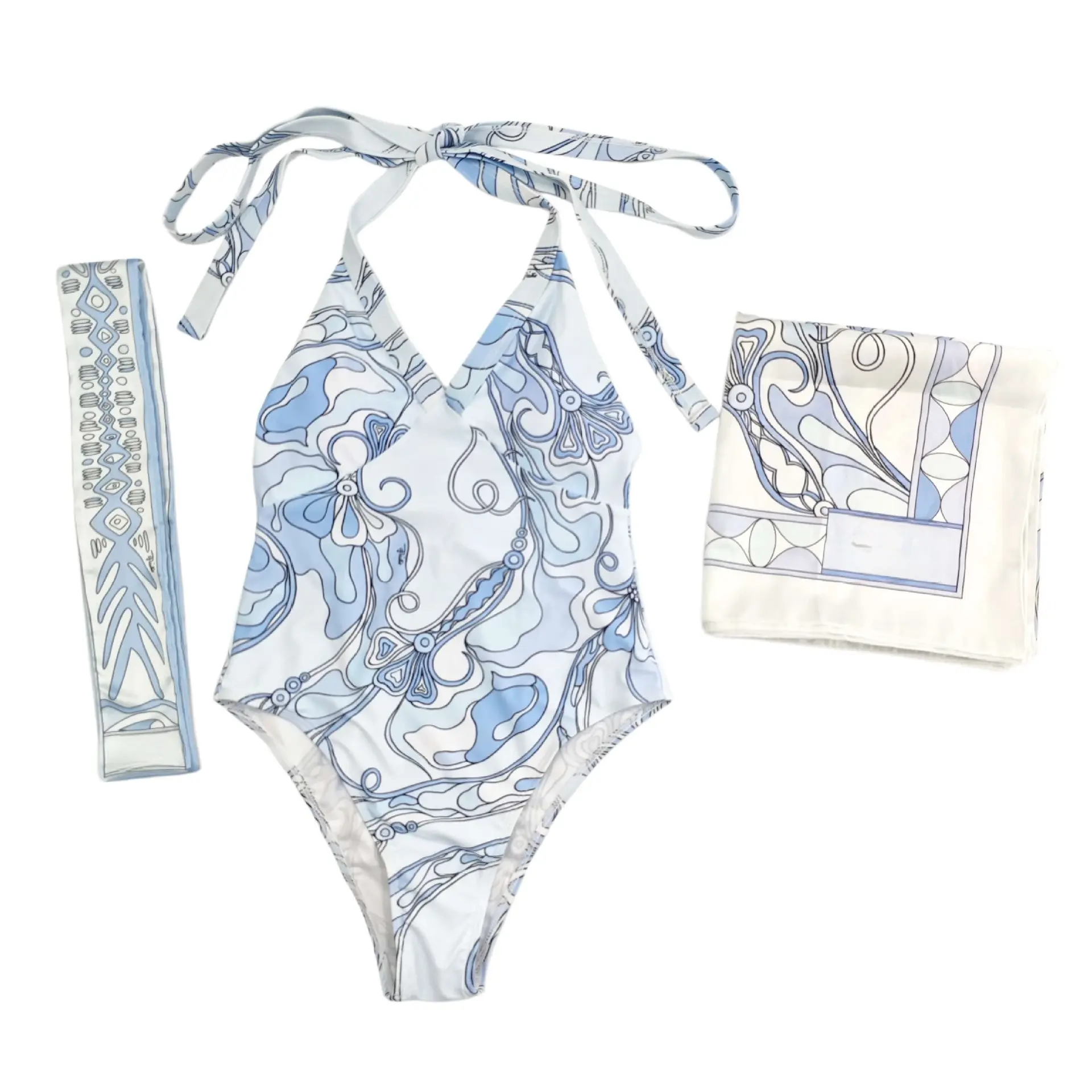 2026 Sexy Printed Bikini New Women's One-Piece Swimsuit Women's Swimwear