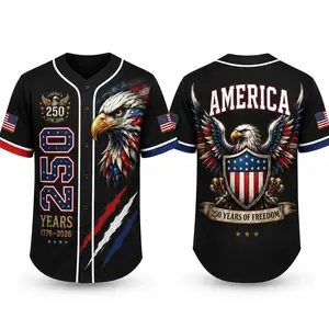 USA 250th Anniversary Baseball Jersey, Patriotic Eagle Jersey, Independence Day US Flag Celebration Jersey Outfit # TikTokMadeMeBuyIt # USA250 # PatrioticEagle # 1776To2026 # Independence Day # AmericanPride # 250th Anniversary # Baseball Jersey