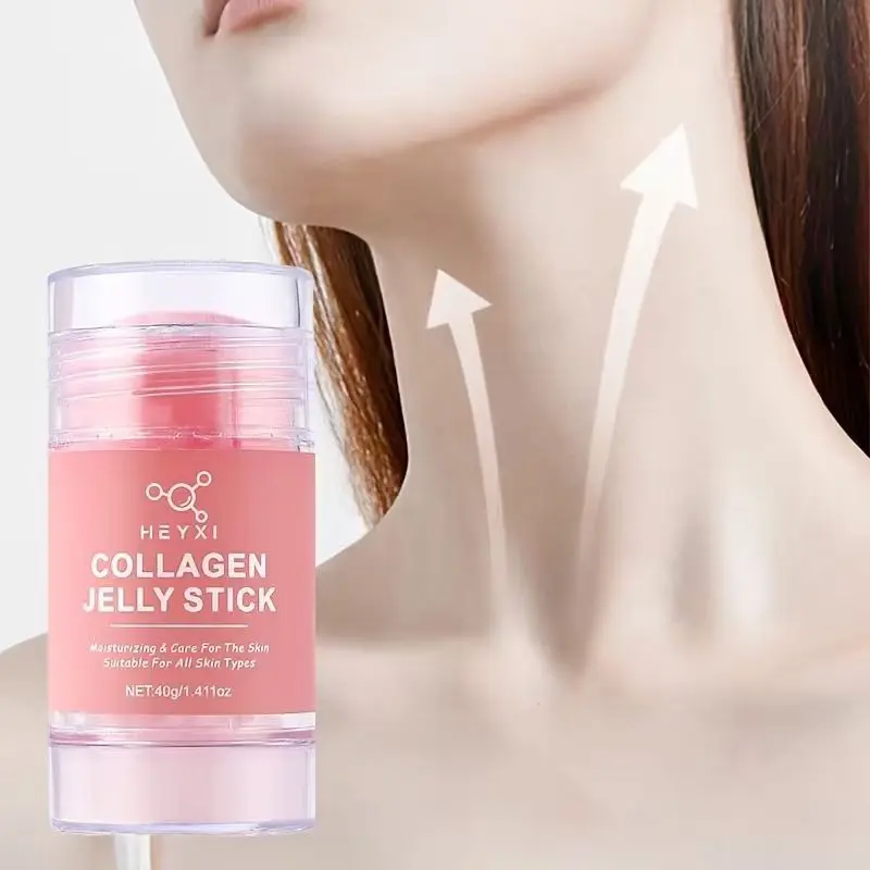 2pcs collagen jelly cream, Moisturizing lifts and firms the face and neck, tightens the skin, reduces dark circles, brightens dull skin tone, provides long-lasting hydration, suitable for all skin types, nourishing the face, neck
