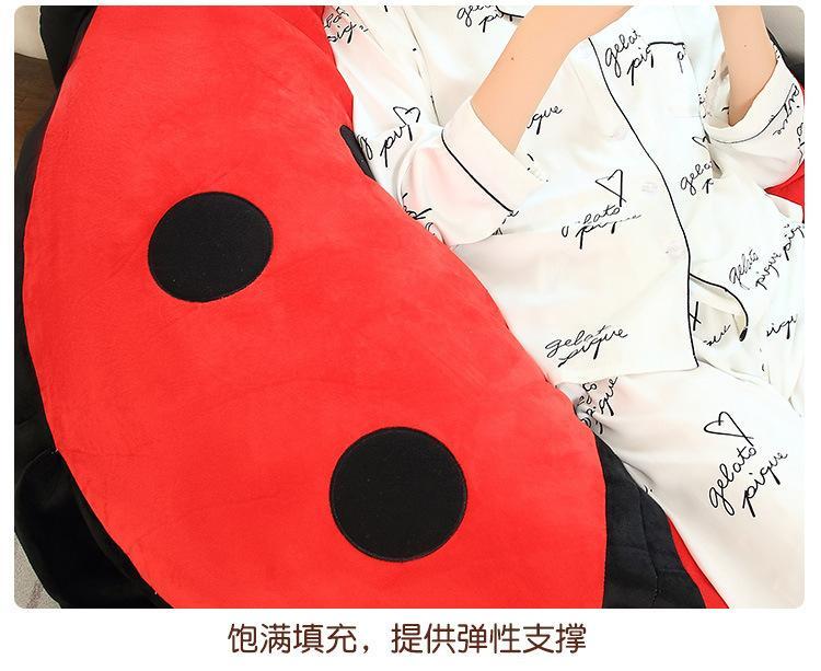 Ladybug Pillow Wearable Plush Big Bug Giant Wearable Ladybug Pillow Funny Animal Costume Dress Up for Kids Bug Pillow Gift Toy