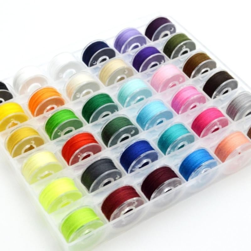 36 Colors Sewing Thread Set, 36pcs Sewing Machine Thread with Convenient Storage Box, Sewing Supplies for Home & Sewing Shop