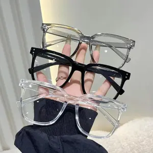 3PCS Unisex Square Frame Blue Light Blocking Glasses – Lightweight Anti-Blue Light Eyewear, Vintage Casual Optical Frames for Office, Gaming & Daily Eye Protection