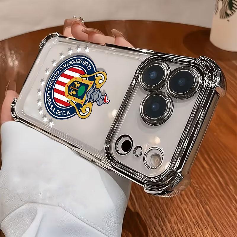 DarlingCase New Electroplated Transparent TPU Airbag Shock-Proof Phone Case Compatible with iPhone 17 Pro Max 16 15 14 13 12 11 Pro Max Stylish and Durable Protection for Your Device