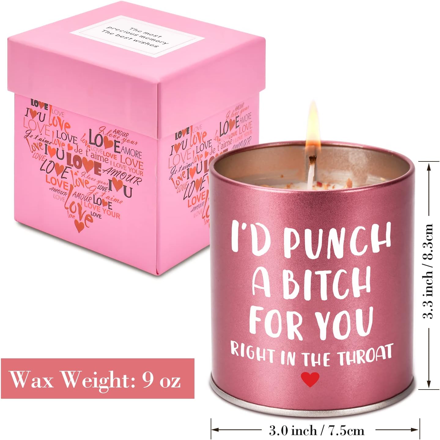 Scented Candle Gift for Women Mom – Mother’s Day Birthday Valentine’s Christmas Stocking Stuffer for Wife Sister Girlfriend Galentines Friendship Anniversary