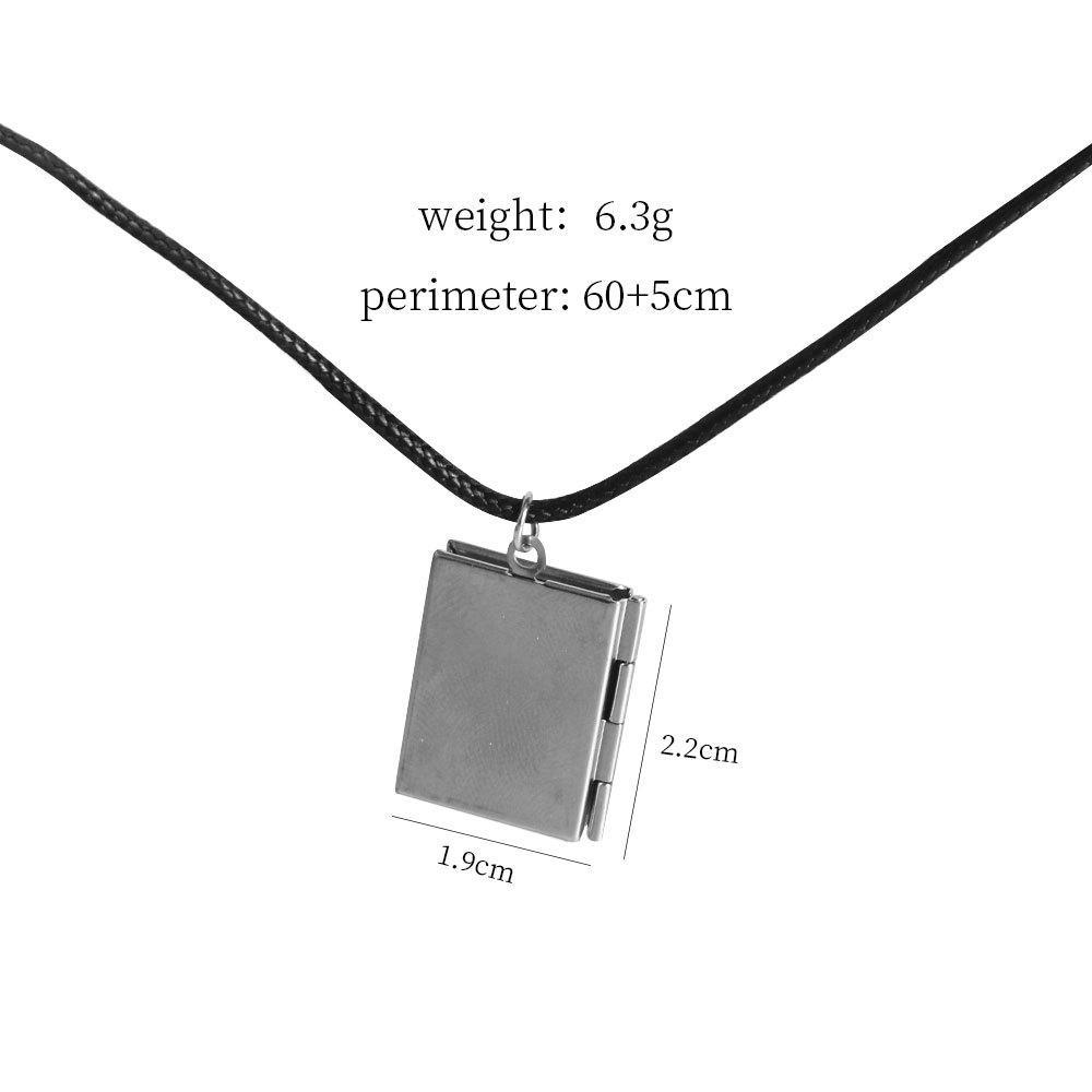 Anime Aoi Todo Same Style Necklace Openable Photo Frame Pendant Sweater Chain Cosplay Accessories Men'S Necklace Jewelry Gift