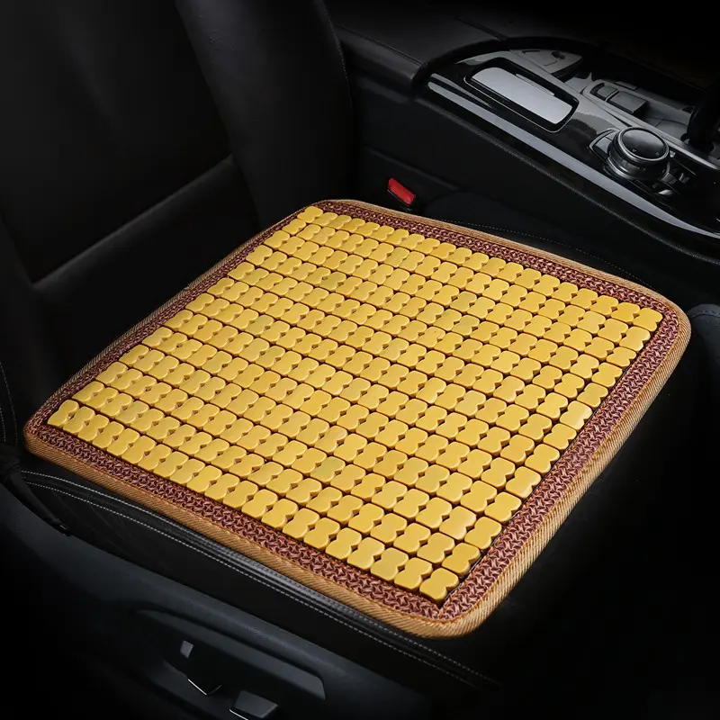 Summer Cool Pad Single Piece Breathable Non-Sweaty Bamboo Car Seat Cushion, Suitable for Cars Trucks Office, Multi-Scene Use