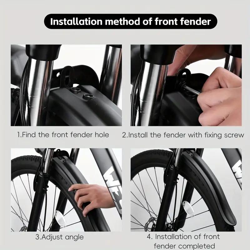 Bicycle Mudguard, 1pc Quick Release Bicycle Mudguard, Easy To Install Bicycle Accessories for Outdoor Cycling, Sports Accessories