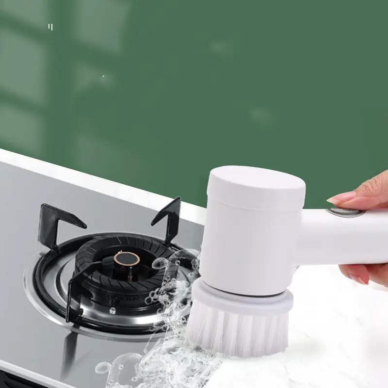 Electric Spin Scrubber - USB Rechargeable Household Electric Cleaning Brush for Kitchen Care, Bedroom Surface Scrubbing, Daily Cleaning