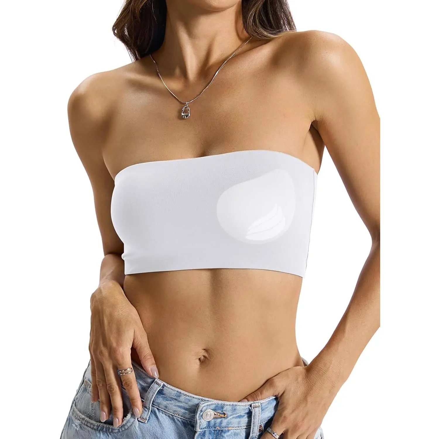 Womens Padded Double Lined Tank Top Bandeau Strapless Tube Tops Crop Backless Shirts Sexy Going Out Tops 2026