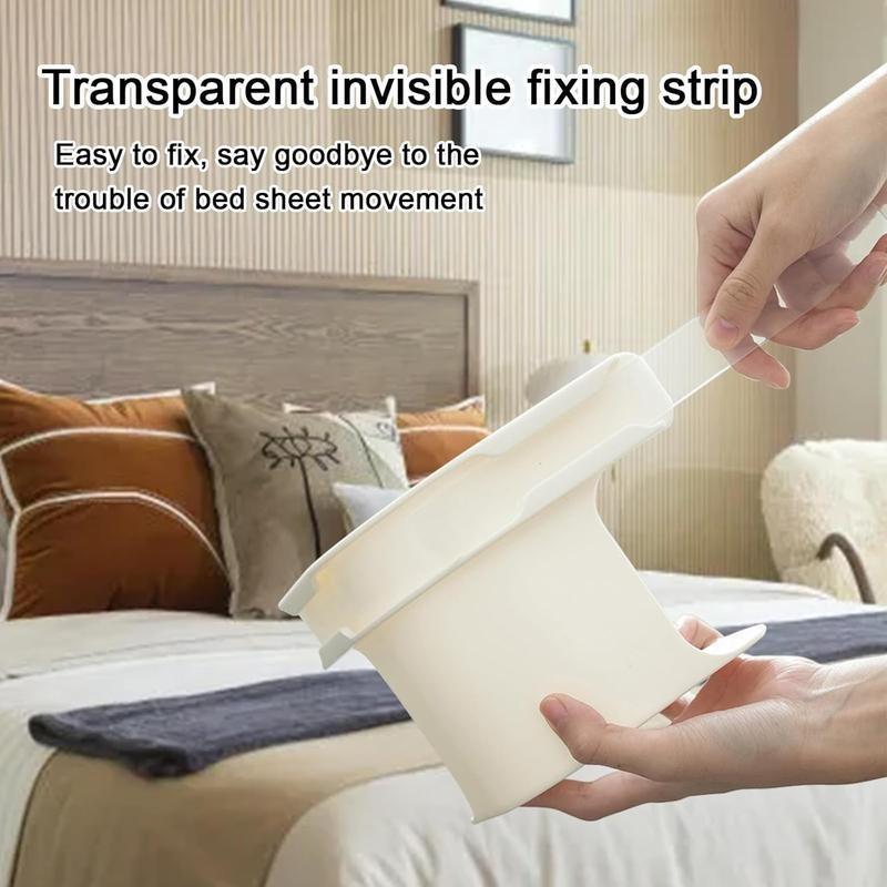 No-Slip Bed Sheet Holders with Locking Clips – Heavy Duty Grippers for Deep & Standard Mattresses (Twin/Full/Queen/King) – Keeps Fitted Sheets Tight All Night!