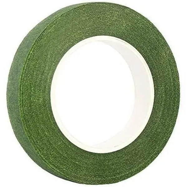 Stretchable 1/2" Wide Dark Green Floral Tape, 30yd, for Bouquet Stem Wrapping and Floral Crafts, Ideal for Craft Enthusiasts, Modern