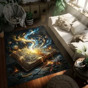 Ancient Magical Books Stylish and creative printed rugs, hallway/balcony rugs, bathroom/entrance doormats, home décor, living room/bedside rugs, Halloween/Christmas/birthday gifts.