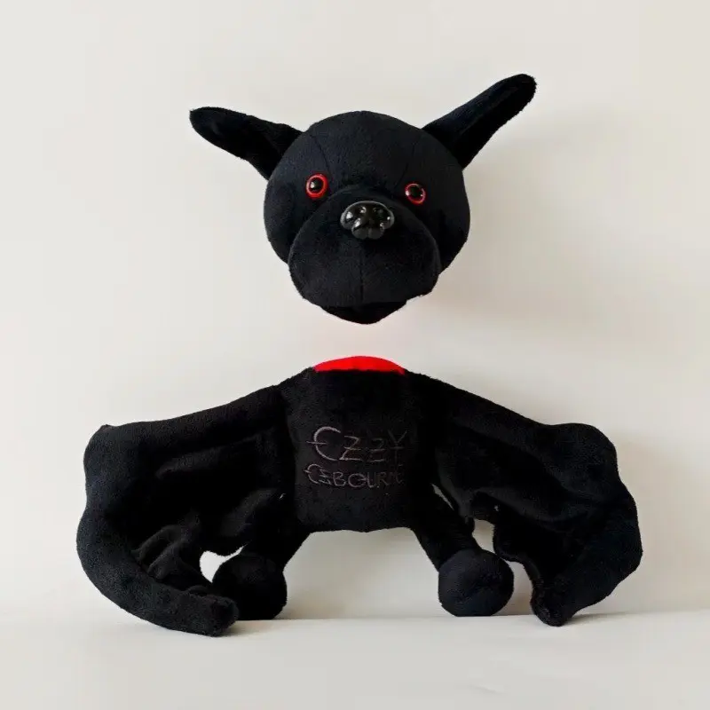 New Ozzy Osbourne Bat-Biting Plush Toy, Detachable Head Design, Soft and Cozy Bat Stuffed Animal, Perfect Gift for Fans