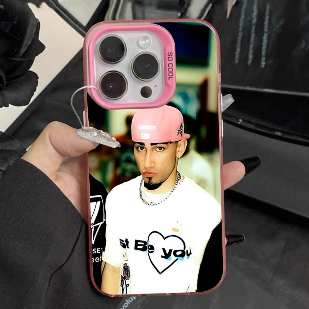 Omar Courtz Singer Phone Case For iPhone 17,16,15,14,13,12,11,Pro,Max,Plus,Mini,XS,SE Anti Fall Pink Matte Hard Bumper